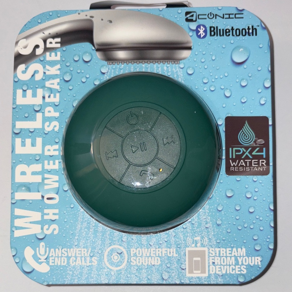 4Conic Wireless Shower Speaker - Green